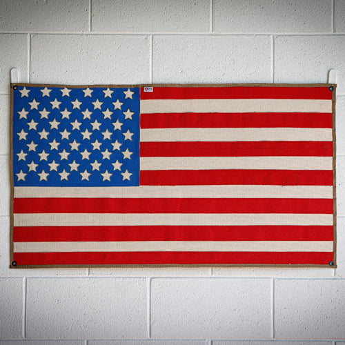American Flag Wall Art – Handmade from Real Fire Hose